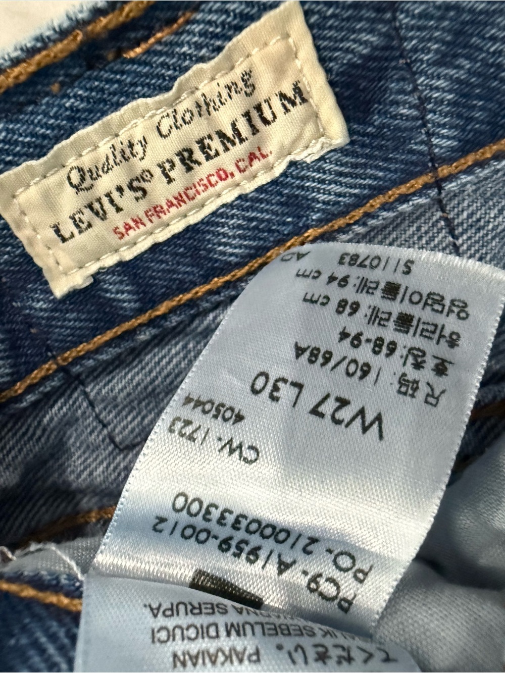 Levi’s 501 90s Straight Leg Jeans Medium Blue Wash 27 x 30 - Picture 4 of 4